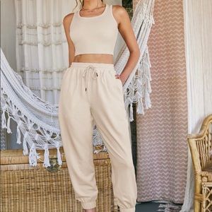 Shein tank top and sweatpants set